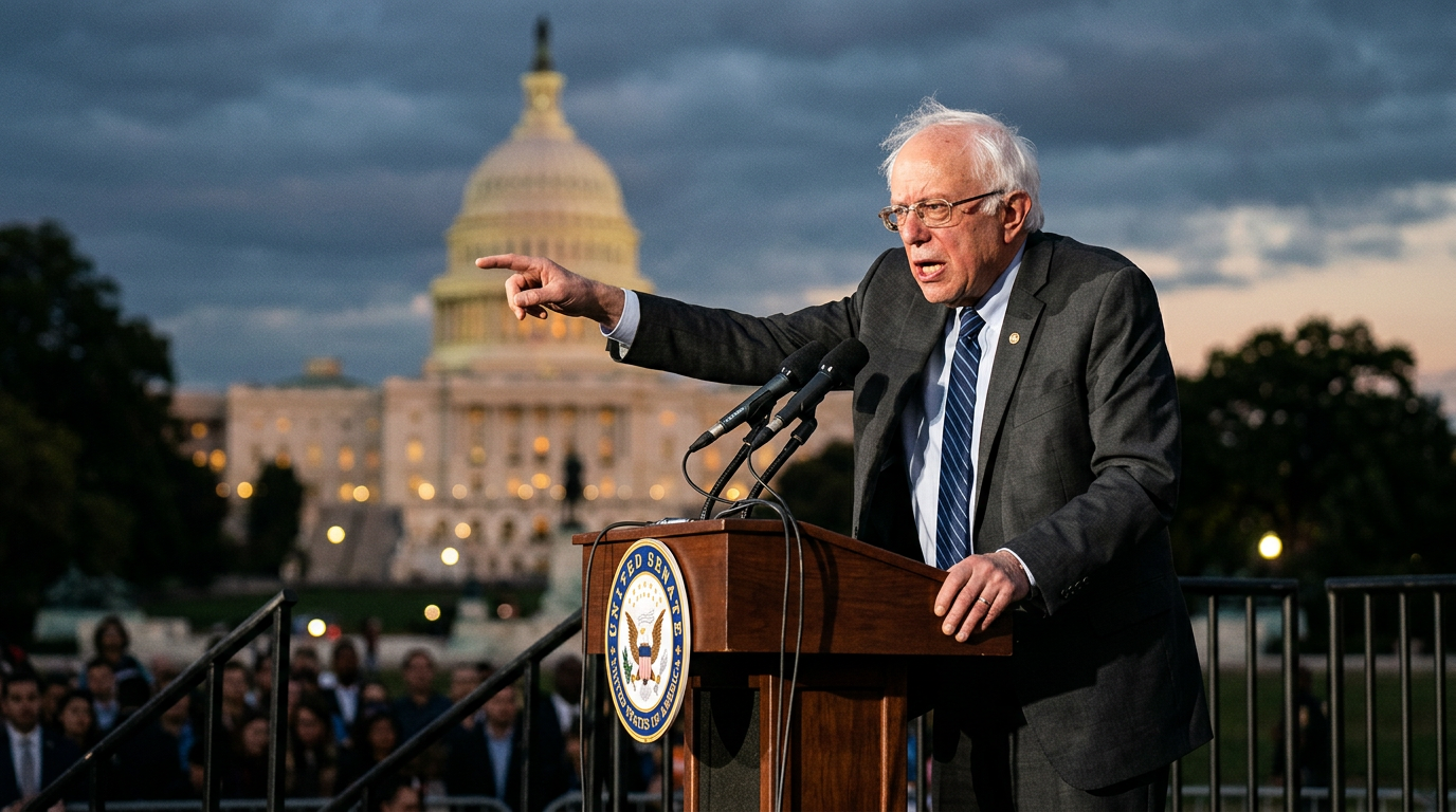 Bernie Sanders Calls Economy 'Insanely Rigged' as Musk and Tech Billionaires Add $210 Billion in a Day