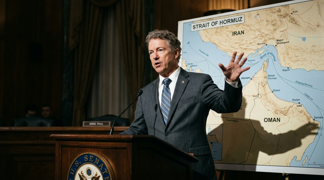 Rand Paul Backs Trump's Iran Deal, Says Opening Strait Of Hormuz Must Be 'First Order Of Business'