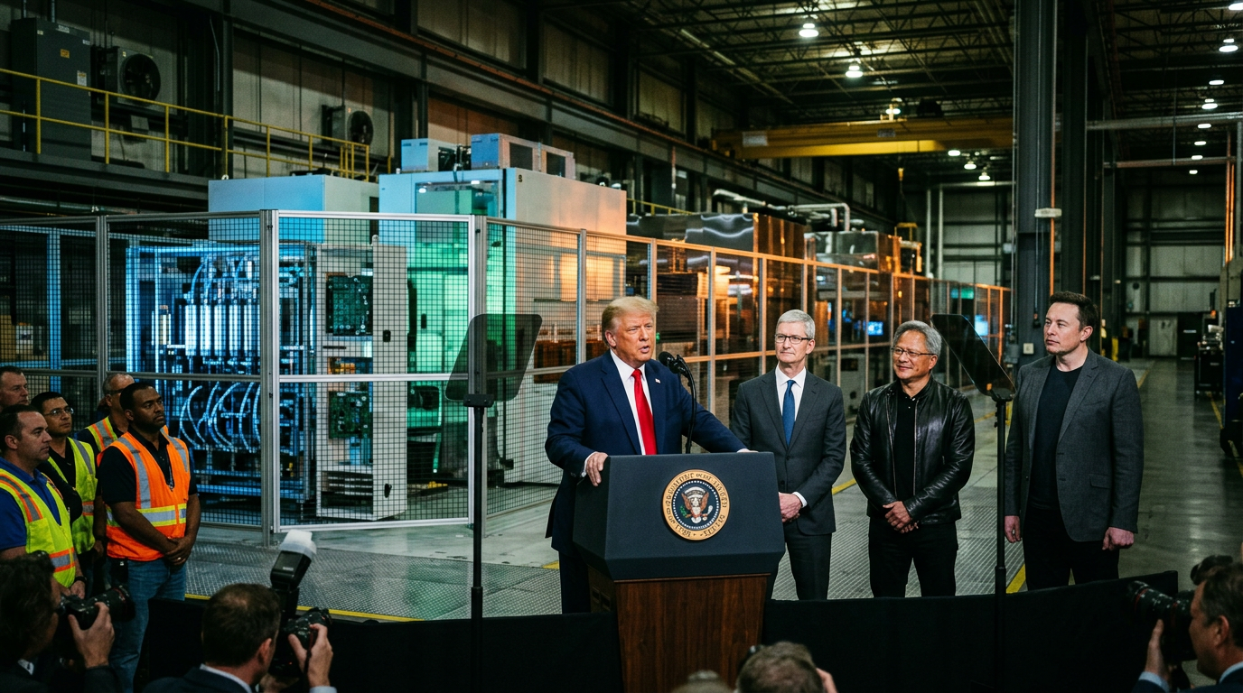 Intel Stock Surges on Trump's Chip-Making Dream Team: Apple, NVIDIA, and Tesla Sign On