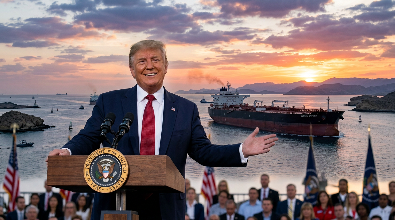 Trump Says 19 Million Barrels Just Sailed Through Hormuz, And Oil Prices Are Falling