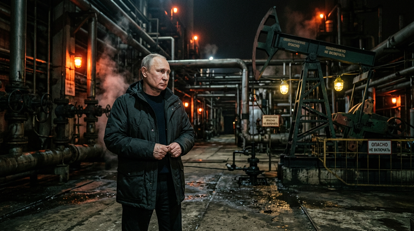 Putin Admits Fuel Shortages as Ukraine Drone Strikes Hit Russian Refineries