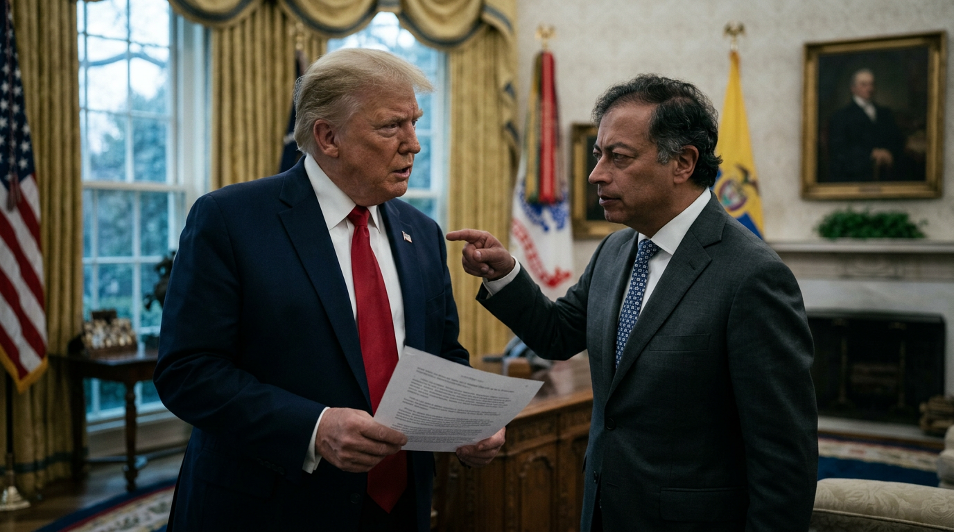Trump Didn't Know Colombia's President Was on a U.S. Sanctions List—Then Promised to Fix It