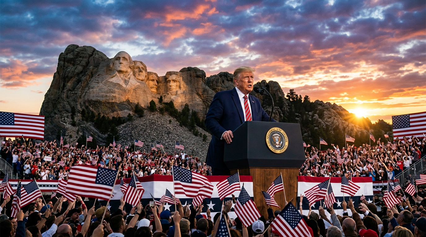 Trump Warns of 'Communist Menace' in America During July 4 Speech at Mount Rushmore