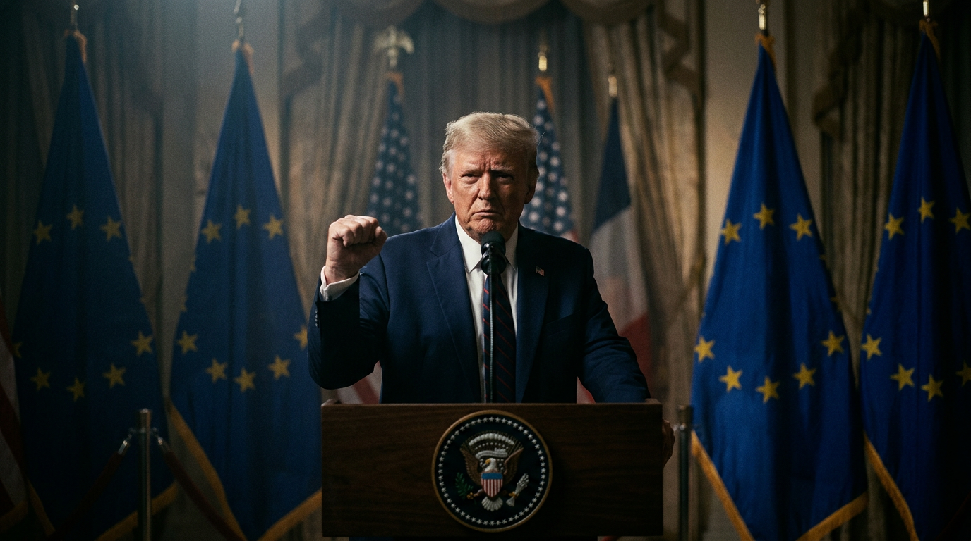 Trump Threatens 100% Tariffs on Europe Over Digital Taxes, Escalating Trade War