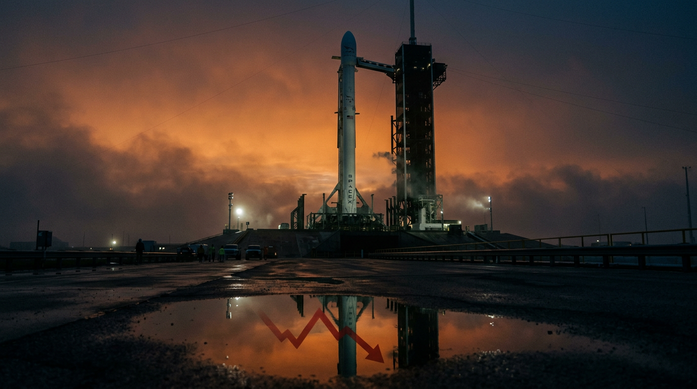 SpaceX Hits the Nasdaq 100 Just 15 Days After Its Debut—But the Stock Is Already Slipping