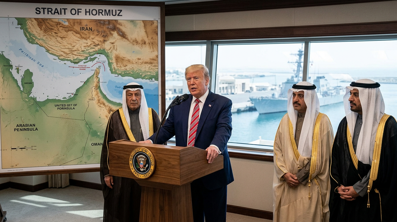 Trump Drops Strait of Hormuz Fee Idea After Gulf Allies Promise Billions in U.S. Investments Instead