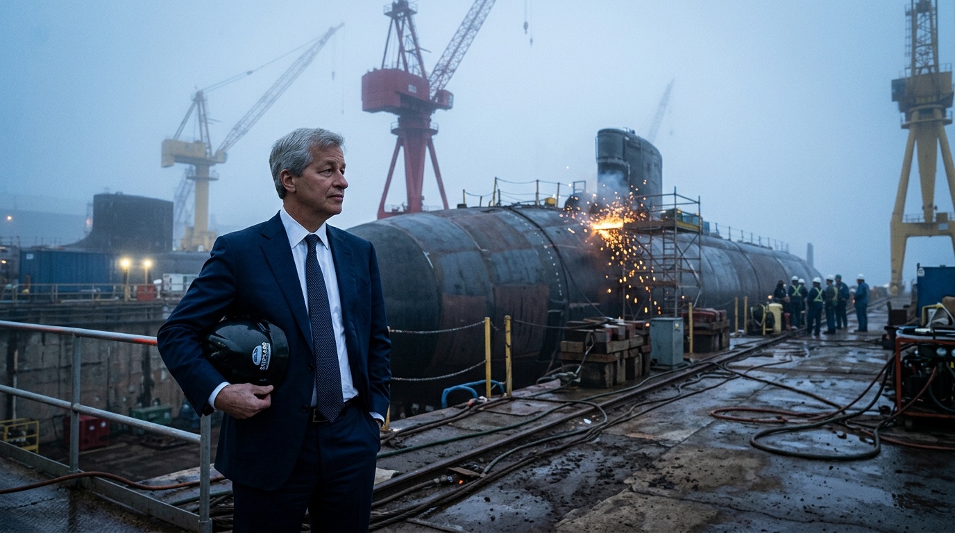 Jamie Dimon Bets $24 Million on American Shipbuilding, Declares 'Arsenal of Democracy' Is Back