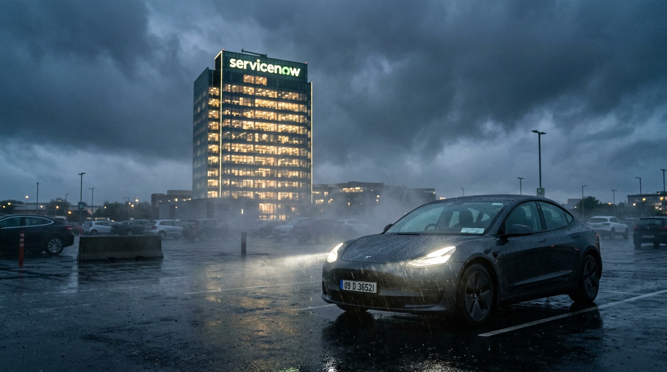 Futures Slip as Tesla and Alphabet Weigh on Markets; ServiceNow Shines