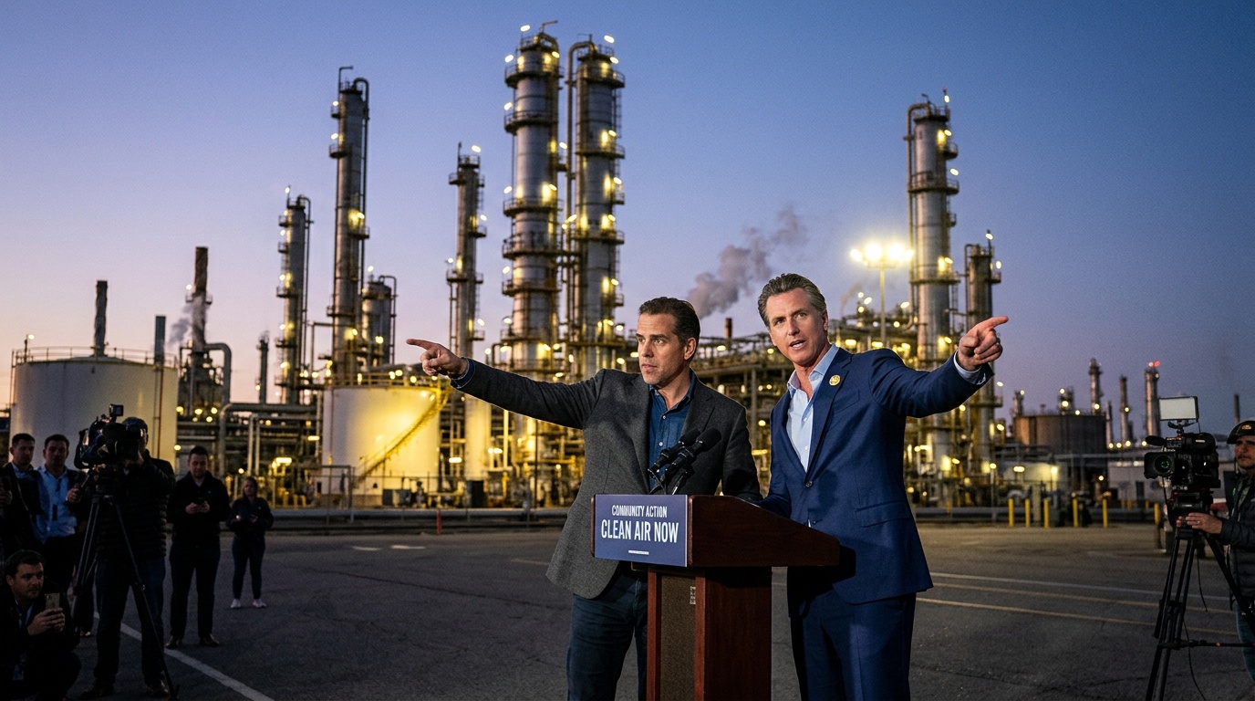 Hunter Biden and Gavin Newsom Blast Big Oil as Chevron, Exxon Profits Surge Amid Iran Conflict