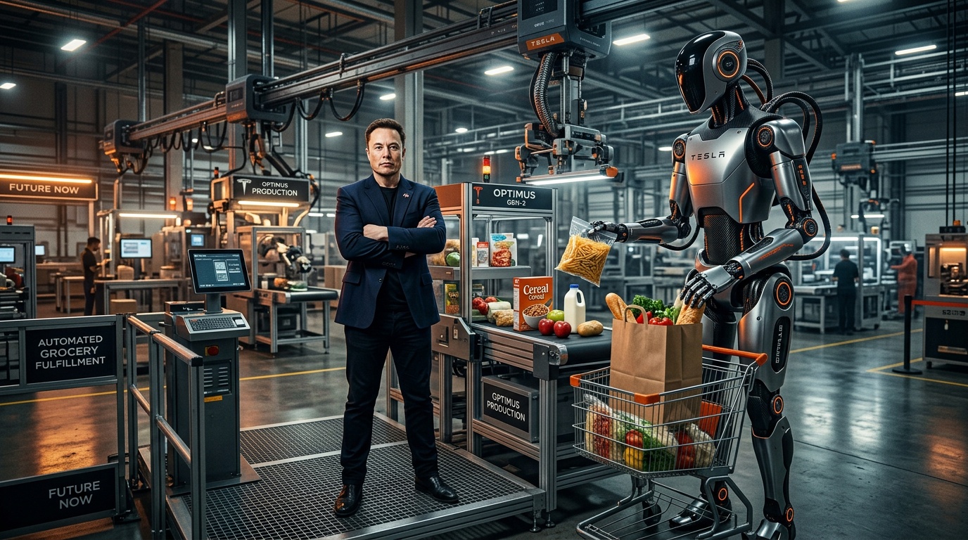 Musk Calls NYC Mayor a 'Thief' and a 'Liar' Over Grocery Plan, Doubles Down on Robot Future
