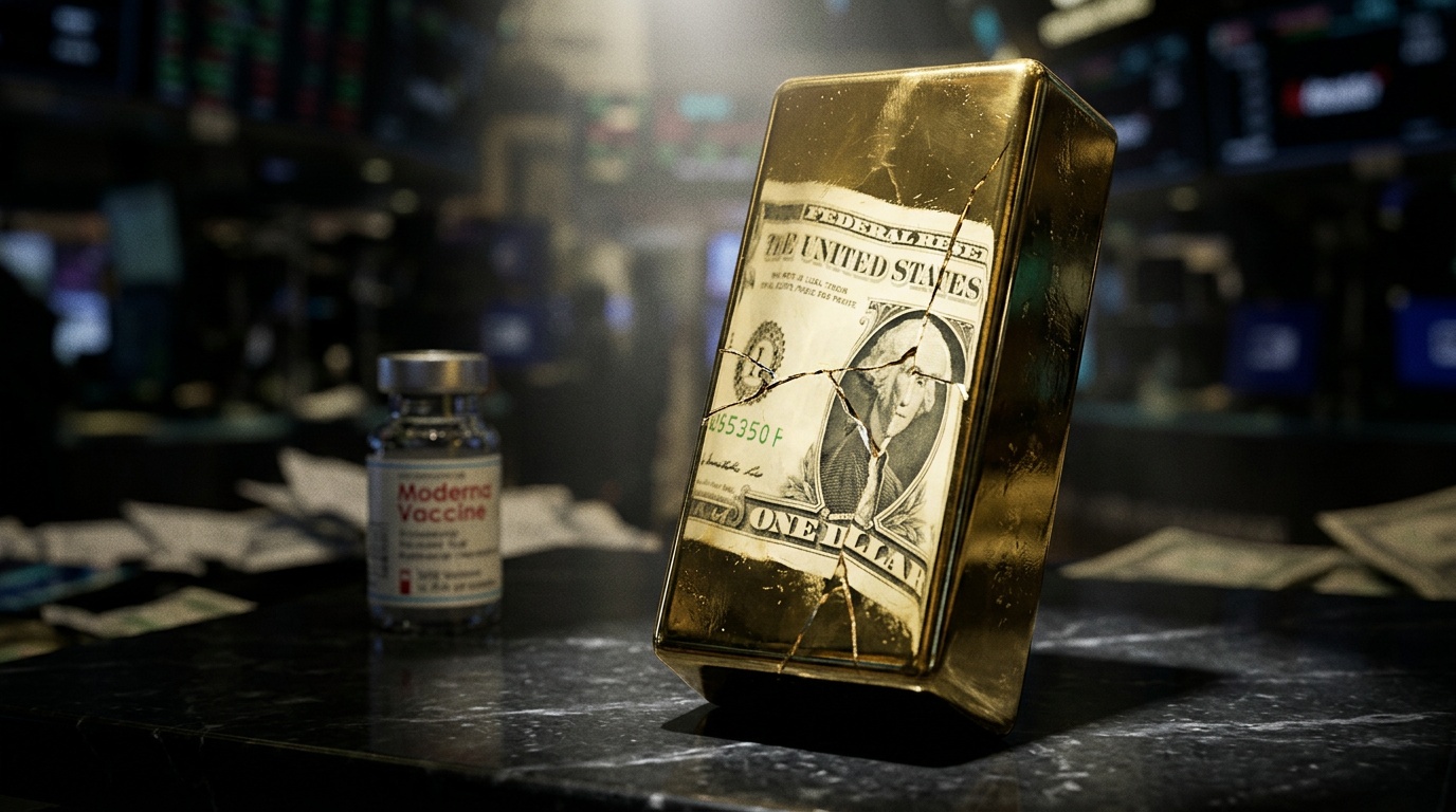 Moderna Doubles, Gold Rallies To $4,500 As Dollar Sinks: Stock Market Today