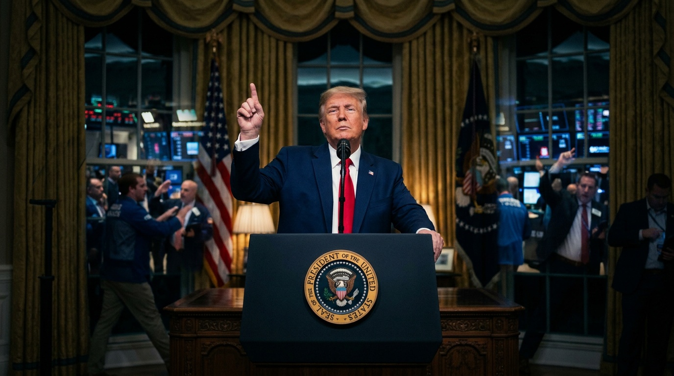 Trump Says Stocks Will Go Up, But Prediction Markets Are More Cautious