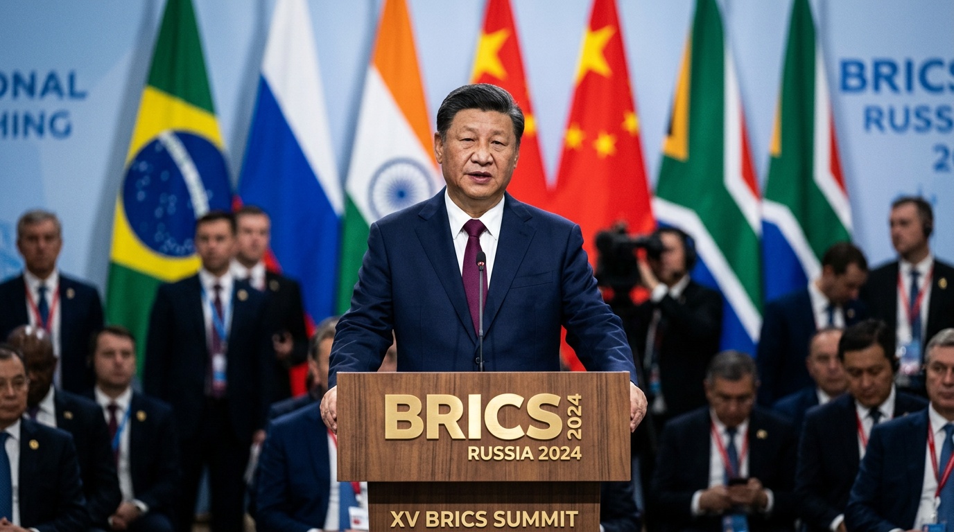 Xi Jinping Pitches BRICS as Middle East Peacemaker, Signals Thaw With India