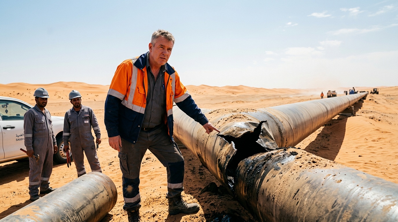 Saudi Pipeline Shutdown Is a 'Temporary Interruption,' Energy Secretary Says—But One Expert Warns Repairs Could Take Months