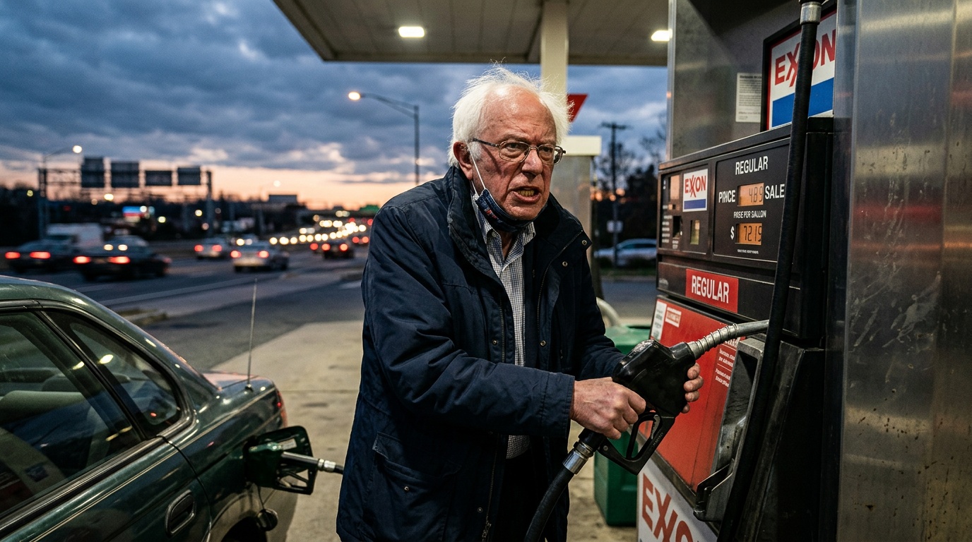 Bernie Sanders Blasts Trump Over $4.44 Gas and Record $6.40 Diesel: 'Families Can't Afford' It