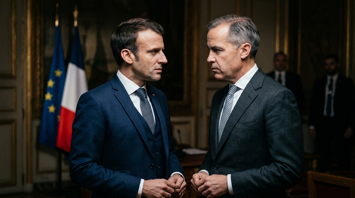 Macron Meets Carney Amid Trump Map Row, Sanders Slams Trump's Ban On Reporters and More: This Week in Politics