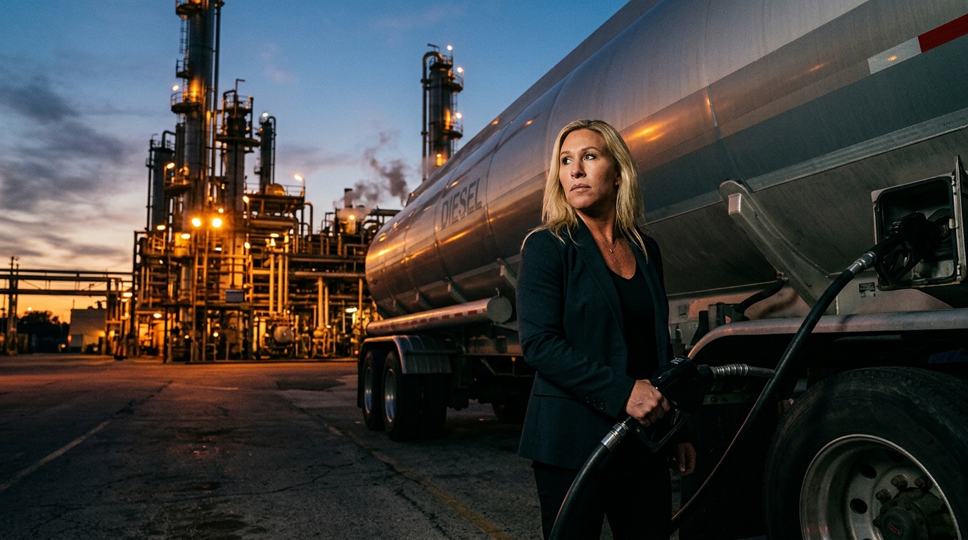 Marjorie Taylor Greene Backs Trump's Diesel Export Ban, But GasBuddy Analyst Warns It Could Backfire Badly
