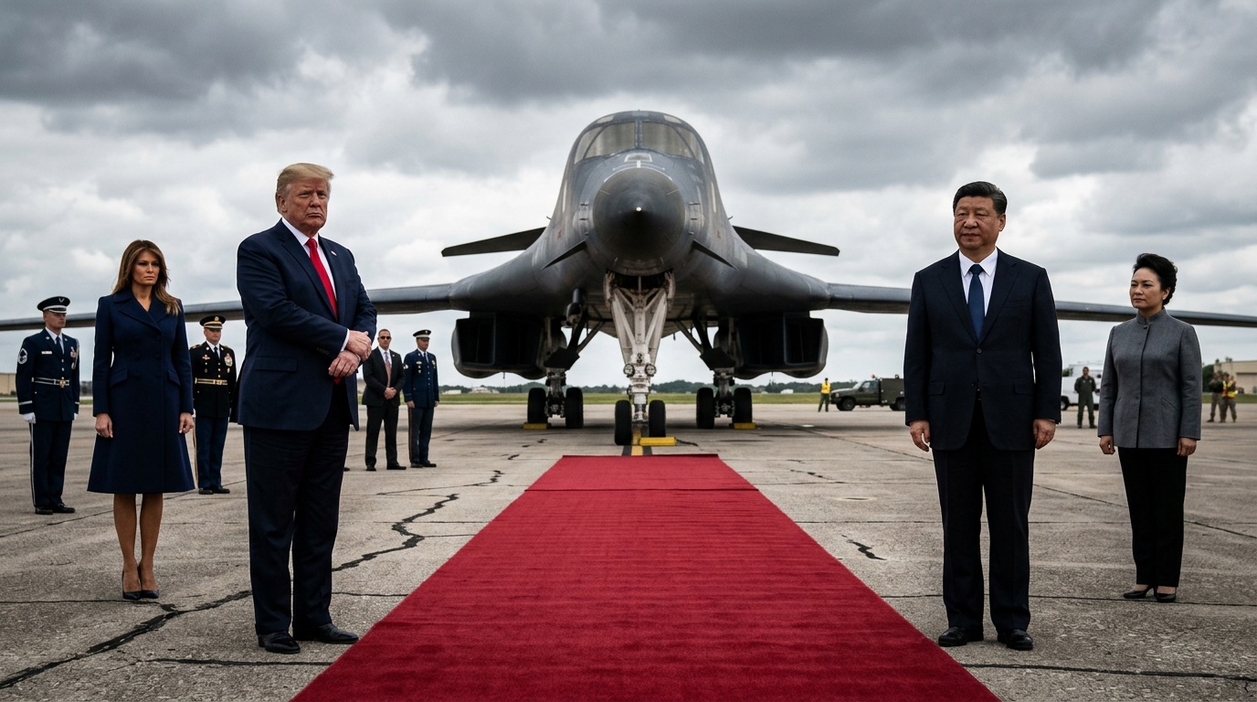 Trump Rolls Out the Red Carpet (and a B-1 Bomber) for Xi Jinping as Taiwan and AI Talks Loom