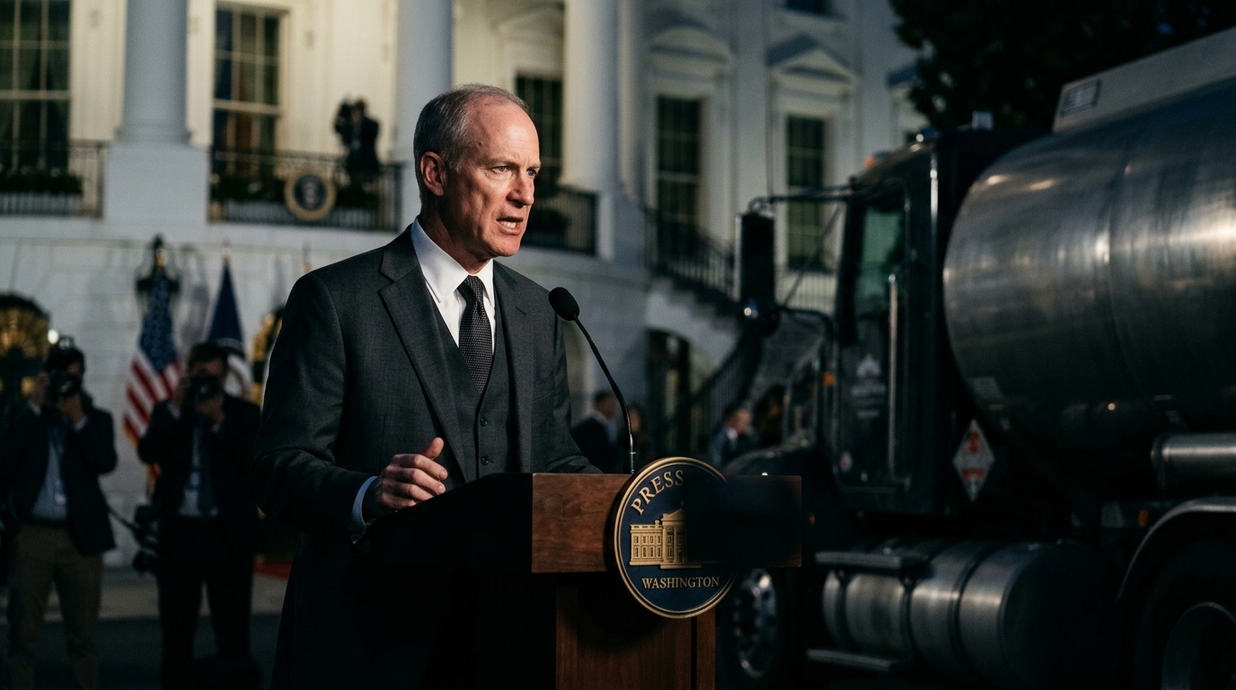 White House Shoots Down 90-Day Diesel Export Ban Talk As Energy Secretary Chris Wright Breaks With Trump
