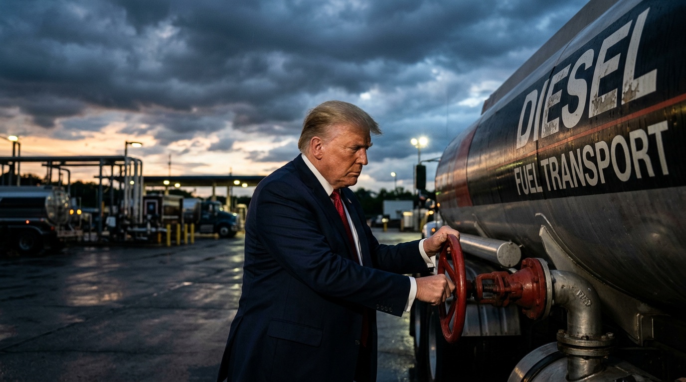 Trump Weighs Diesel Export Ban as Fuel Crisis Threatens GOP Majority, UK and Europe Warned of Supply Shock