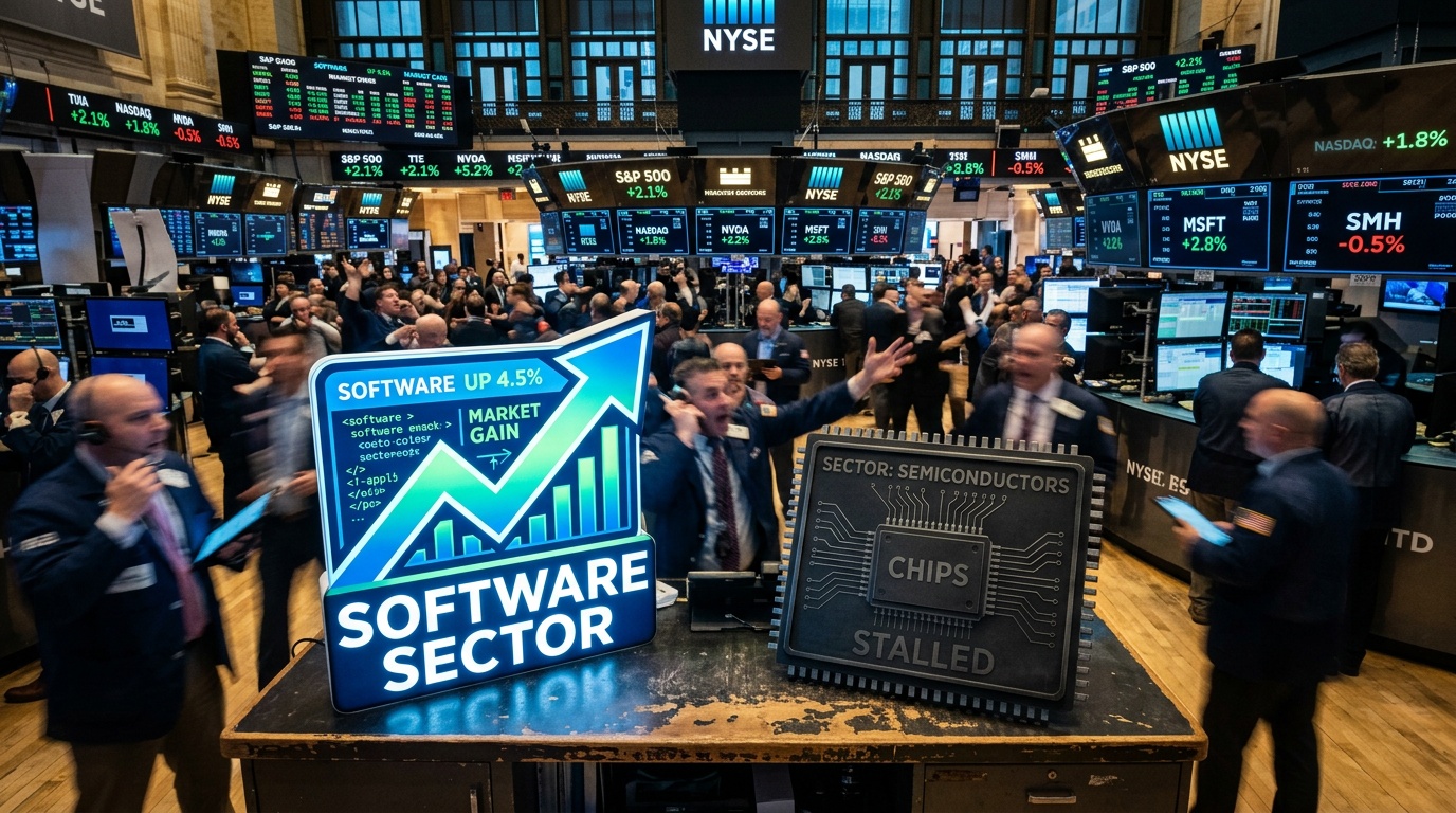 Cooler Inflation, Hotter Software: IGV Jumps 2% While Chip ETF SOXX Stalls