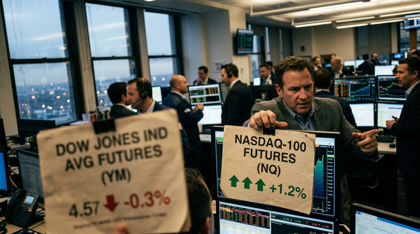 Nasdaq Futures Climb, Dow Slips As Iran Weighs US Ceasefire Proposal — CEG, VICR, MU In Focus