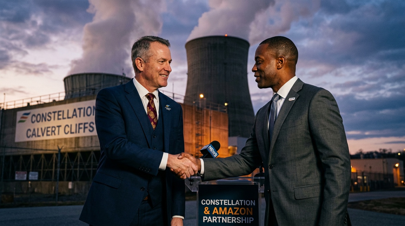 Constellation Energy and Amazon Lock In 20-Year Nuclear Deal, Stock Jumps