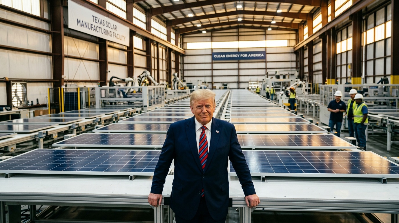 Trump's Solar U-Turn? From 'Scam of the Century' to Texas Factory Support