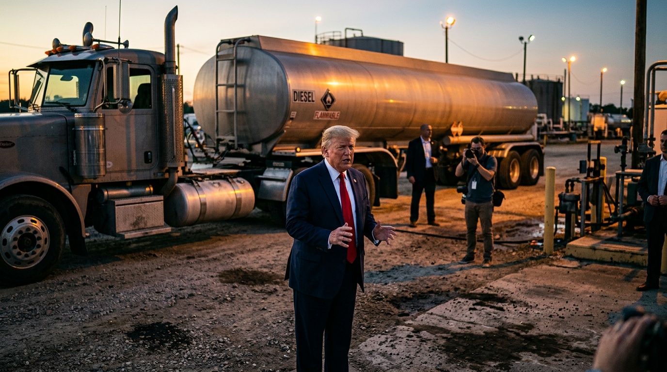 Trump's Russian Diesel Deal to Cut Fuel Prices Sparks 'Deal With the Devil' Backlash
