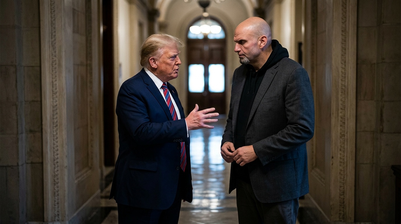 Trump Pushes Fetterman to Switch Parties as Democrats Eye Senate Control: 'I'd Love to See Him as a Republican'