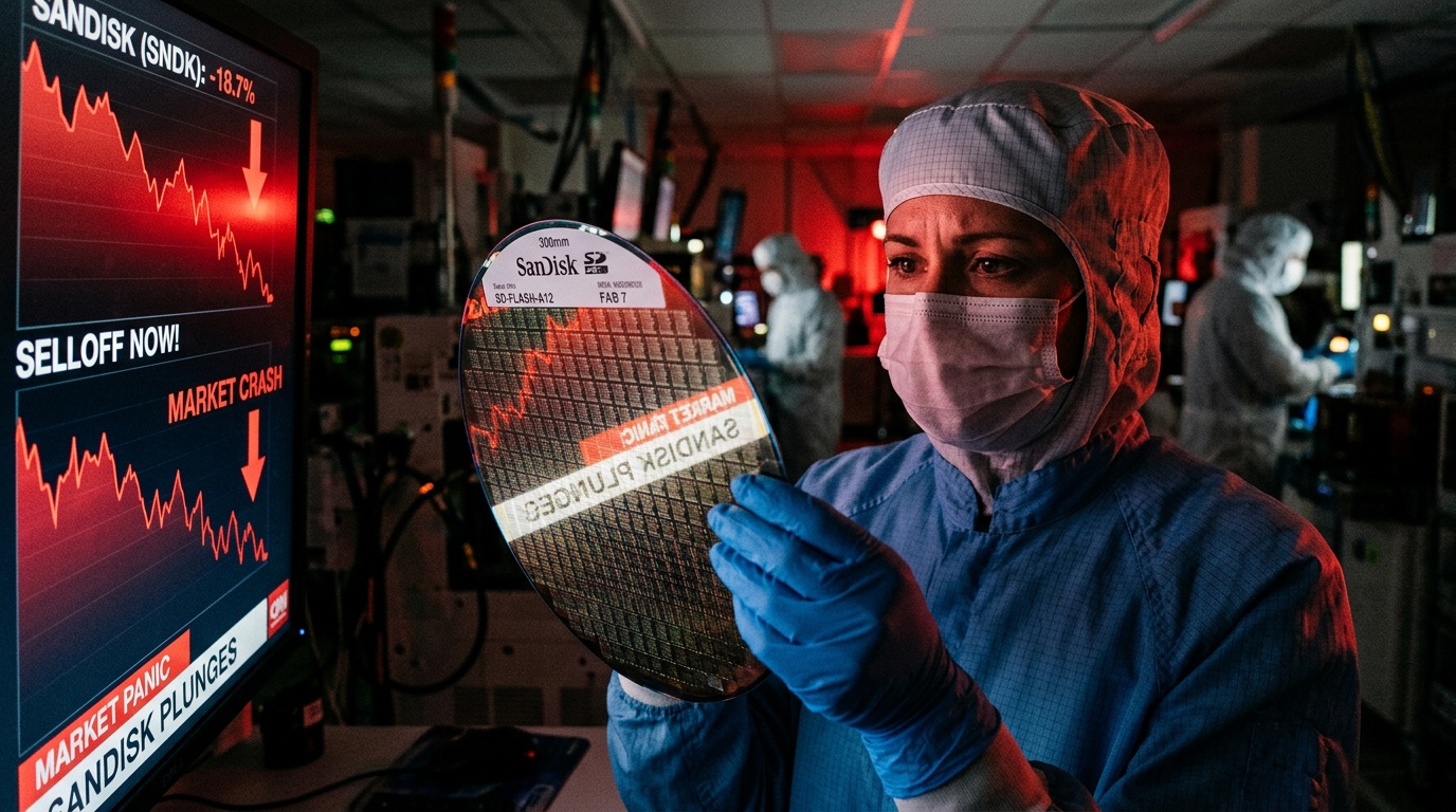 Sandisk Stock Sinks Monday: China's Memory Chip Move Erases $15 Billion