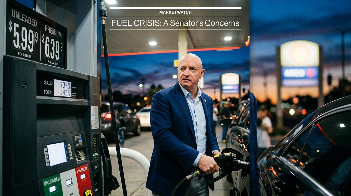 Mark Kelly Wants a Gas Tax Holiday as Prices Sit Above $4.26 a Gallon: 'Put Money Back in the Pockets'