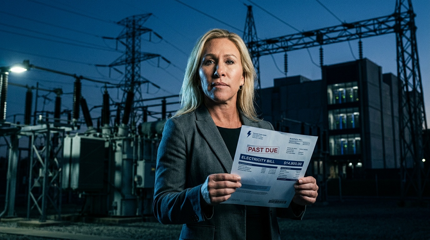 Electricity Bills Are 'Skyrocketing' As AI Eats The Grid, And Marjorie Taylor Greene Has A Warning About 'Free' Money