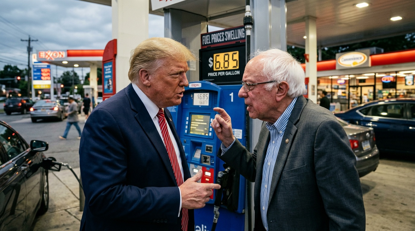 Trump Said the 'Quiet Part' Out Loud on Gas Prices, and Bernie Sanders Pounced