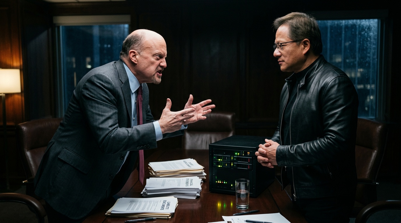 Jim Cramer Dares Jensen Huang to Put Nvidia's Money Where His Mouth Is on CoreWeave Debt